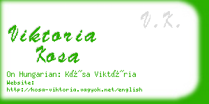 viktoria kosa business card